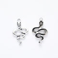 Zinc Alloy Snake Charm Pendant No.432231 for DIY Necklace Bracelet Jewelry Making view 2