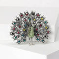 Alloy Rhinestone Peacock Brooch Pin For Creative Animal Apparel Decoration view 4