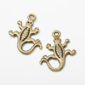 Zinc Alloy Gecko Charm Pendant No.661925 for DIY Necklace Bracelet Jewelry Making view 2