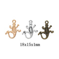 Zinc Alloy Gecko Charm Pendant No.661925 for DIY Necklace Bracelet Jewelry Making view 1