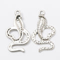 Zinc Alloy Snake Charm Pendant for DIY Necklace Bracelet Jewelry Making view 2