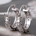 Vintage Baroque Round Hoop Earrings For Women, Minimal Chic Fashion Ear Hoops Jewelry view 2