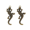 Zinc Alloy Gecko Charm Pendant No.334431 for DIY Necklace Bracelet Jewelry Making view 4
