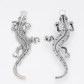 Zinc Alloy Gecko Charm Pendant No.334431 for DIY Necklace Bracelet Jewelry Making view 3