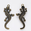 Zinc Alloy Gecko Charm Pendant No.334431 for DIY Necklace Bracelet Jewelry Making view 2