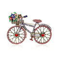 Alloy Rhinestone Bicycle Brooch Pin For Trendy Clothing Decoration view 5