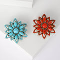 Alloy Vintage Floral Brooch Pin For Clothing And Shawl Fastening view 1
