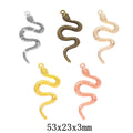 Zinc Alloy Snake Charm Pendant No.811301 for DIY Necklace Bracelet Jewelry Making view 1