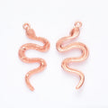 Zinc Alloy Snake Charm Pendant No.811301 for DIY Necklace Bracelet Jewelry Making view 2