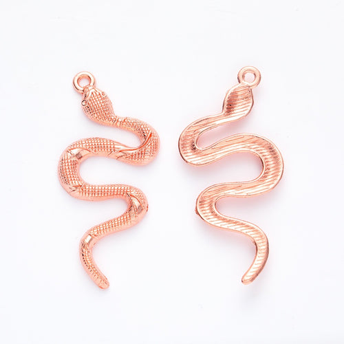 Zinc Alloy Snake Charm Pendant No.811301 for DIY Necklace Bracelet Jewelry Making
