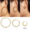 Exaggerated Irregular Large Hoop Earrings For Women 2023 Trendy European American Statement Ear Hoops view 1
