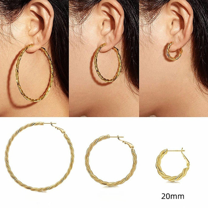 Exaggerated Irregular Large Hoop Earrings For Women 2023 Trendy European American Statement Ear Hoops