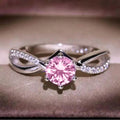 Classic Proposal Ring For Women With Simulated Moissanite, High End Fashion Finger Jewelry view 3
