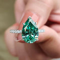 Light Luxury Elegant Teardrop Ring For Women, Exquisite New Index Finger Jewelry view 2