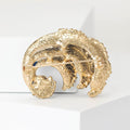 Alloy Enamel Rhinestone Pearl Wave Brooch For Scarf Fastening view 3