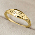 Exquisite Simple Mom Flower Ring Niche Minimalist Jewelry Mother Day Birthday Gift For Women view 3