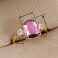 Fashion European American Exaggerated Vintage Princess Engagement Ring For Women view 5