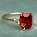 Fashion European American Exaggerated Vintage Princess Engagement Ring For Women view 7