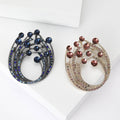 Fashion Alloy Rhinestone Brooch Pin For Suits Sweaters And Coats view 1