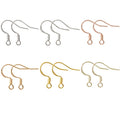 Elegant Alloy Spring Ear Hooks With Loop DIY Jewelry Findings For Handmade Tassel Drop Earrings view 1
