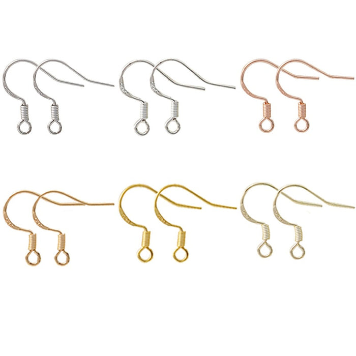 Elegant Alloy Spring Ear Hooks With Loop DIY Jewelry Findings For Handmade Tassel Drop Earrings
