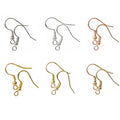 Elegant Alloy Fish Hook Ear Wires With Ball Bead Loops DIY Jewelry Findings For Women Drop Earrings view 1