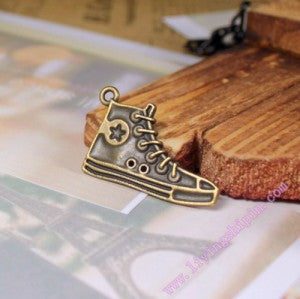 29x18mm Alloy Sneaker Charm Pendant