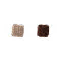 Autumn Winter Knitted Wool Square Round Geometric Alloy Stud Asymmetric Color Contrast Earrings view 5