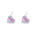 Creative Heart Shaped Colorful Acrylic Nurse Stethoscope Letter Statement Dangle Drop Earrings view 5