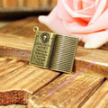 33x25mm Notebook Charm Pendant Alloy Book Design for DIY Jewelry
