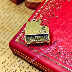 19x18mm Vintage Piano Alloy Charm Pendant