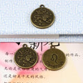 18mm Leo Zodiac Round Alloy Charm Pendant