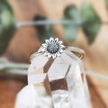 Sunflower Flower Ring For Women, Korean Japanese Fresh Artistic Index Finger Jewelry view 4