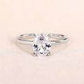 Sparkling Oval Zircon Ring For Women, Luxury Inspired Designer Fashion Jewelry From Direct view 2