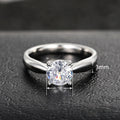 Classic Four Prong Ring For Women, European American Birthday Theme Simple Commuter Finger Ring view 4