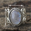 Vintage Fashion Unisex Imitation Moonstone Ring European New Style Jewelry view 4
