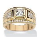 European American Luxury Square Wedding Ring, Fashion Engagement Finger Jewelry For Women view 1