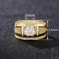 European American Luxury Square Wedding Ring, Fashion Engagement Finger Jewelry For Women view 4