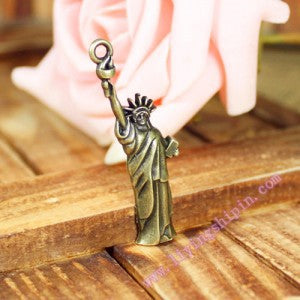 Torch Charm Pendant 49x15mm for DIY Necklaces