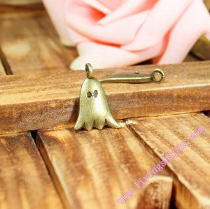 Cute Ghost Alloy Charm Pendant 21x14mm