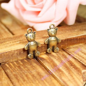 Standing Bear Alloy Charm Pendant 25x15mm