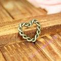 21x20mm Twisted Heart Alloy Charm Pendant