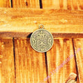 22mm Vintage Double-Sided Warrior Badge Charm Pendant