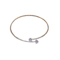Sweet Cool Double Layer Cubic Zirconia Waterdrop Choker Necklace With Geometric Round Pendant view 5