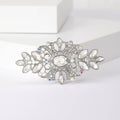 Alloy Crystal Rhinestone Floral Brooch For Versatile Apparel Decoration view 2
