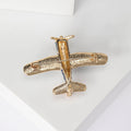 Alloy Enamel Airplane Brooch Russian Style Unisex Lapel Badge view 3