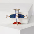 Alloy Enamel Airplane Brooch Russian Style Unisex Lapel Badge view 4