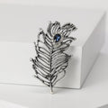 Vintage Alloy Feather Brooch For Elegant Coats Suits And Lapels view 5