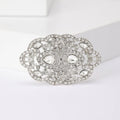 Hollow Alloy Rhinestone Pattern Brooch For Coat And Apparel Decoration view 2