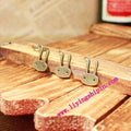 19x12mm Cute Rabbit Head Alloy Charm Pendant